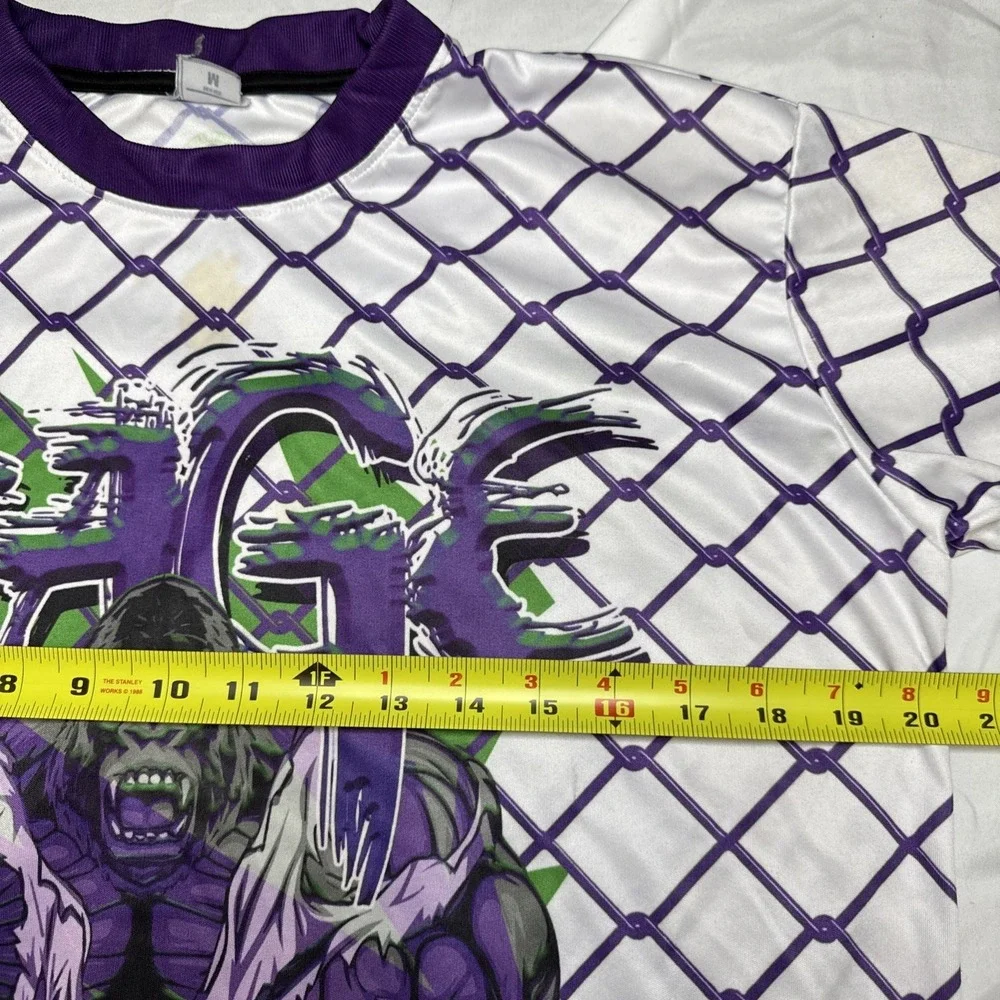 Rage Gorilla Kreeger 14 Colorado Mountain Jersey‎ Mens Medium Purple White Green